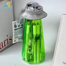 Idealistas Bonito Engraçado Alienígena Caneta Caso Dos Desenhos Animados Portátil Grande Capacidade UFO Papelaria Saco D