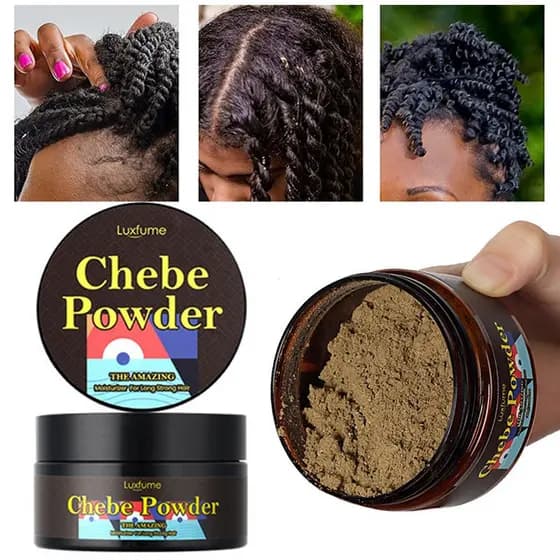 Pó Chebe Tratamento Africano para Queda de Cabelo Pó 100% Natural para Crescimento de Cabelo Queda de Cabelo Livrar-se