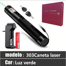 Apontador Laser Verde Modelos 103 303 710 Alta Precisão para Apresentaçõ