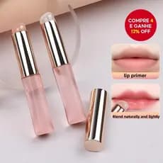 Pincel de silicone para lábios, pincel transparente para batom, caixa profissional portátil para gloss labial
