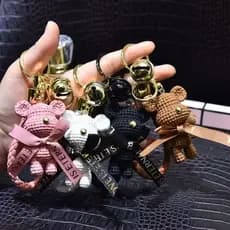 Chaveiro/Pingente de resina fofo e personalizado com desenho de urso Popobe para bolsas femininas