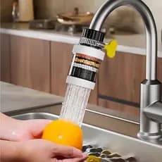 Filtro de água de 6 camadas, interface universal para torneira de cozinha, filtro de torneira removível e lavável