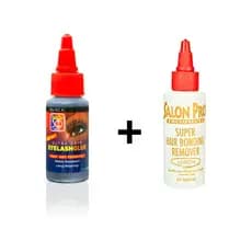 Kit Cola 30 Sec. ULTRA GRIP Para Extensão de Cílios 30ml + Loção Removedor de Cola