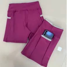 Shorts Cintura Alta Feminino Bolso Bermuda Academia Sem Transparência Corrida Ciclismo Meia Coxa
