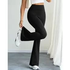 Calça Legging Feminina Flare Suplex Bailarina LaMovie Academia Treino Yoga Tecido Premium