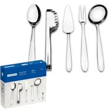 Conjunto 5 Conchas Peças Aço Inox Jogo Utensílios De Cozinha