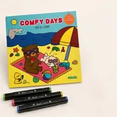 Livro de Colorir 48 Páginas Folhas Com Desenhos Infantis