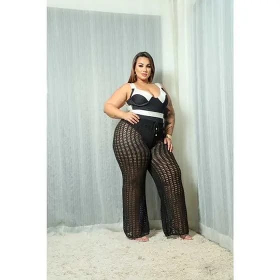Calça Saida De Praia Plus Moda Praia Verão Top Blog Tendencia 2025