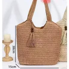 Bolsa Ombro Artesanal Moda Casual bolsa nova de praia férias à beira-mar feminina