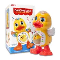 Brinquedo Pato Dançante Carangueijo Musical Anda Dança Mexe Com Luz e Som Interativo Dançarino