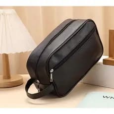 Necessaire De Viagem Unissex Em PU Impermeável Com Grande Capacidade
