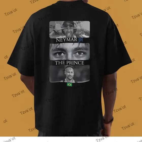 Camiseta Neymar Jr The Prince Streetwear Cores 100% Algodão