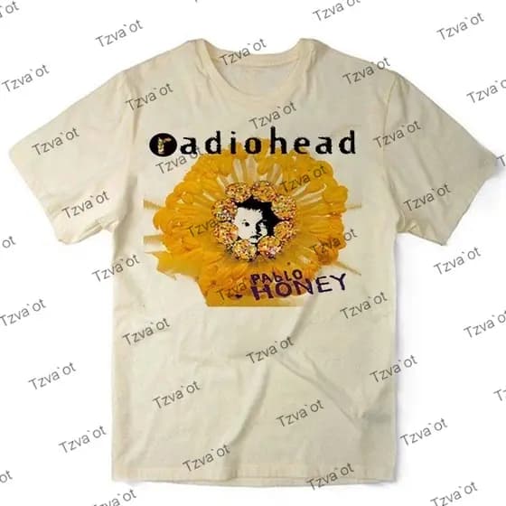 Camiseta Algodao Radiohead Pablo Honey Banda de Rock Unissex
