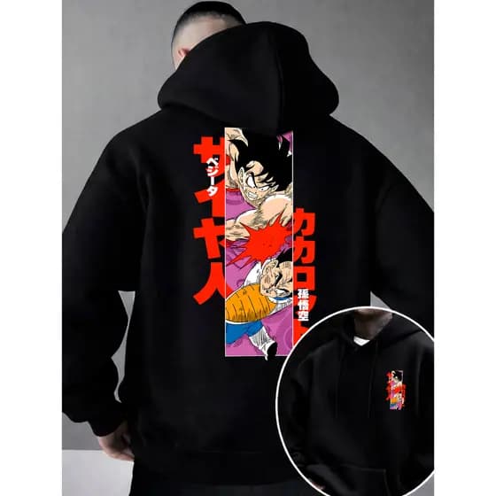 Blusa Moletom Masculino Dragon Ball Blusa Masculina de Frio Moletom Grosso Masculino