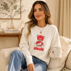 Blusa de Frio Feminina Moletom Feminino Femininos Flanelado Com Capuz Quentinho