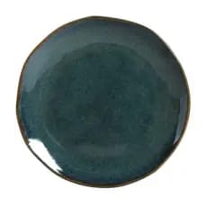Jogo 6 Pratos Sobremesa 19,5cm Orgânico Oceano Porto Brasil Cerâmica Resistente