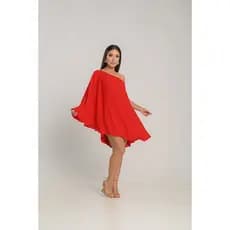 Vestido Curto de Crepe Luana