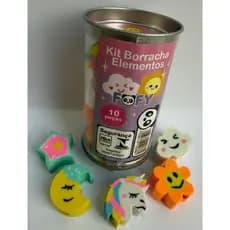 Borracha Elementos kit com 10 unidades