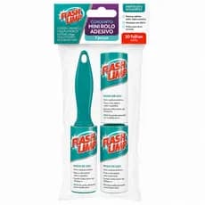 Conjunto Mini Rolo Adesivo Tira Pelo + 2 Refis 30 Folhas CST0023 Flash Limp