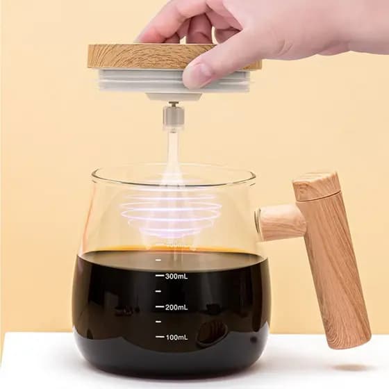 Caneca Automática Mistura Shake Com Cabo De Plástico 400ml Elétrica Recarregável 7000rpm Alta Velocidade