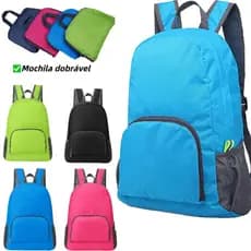 Mochila Dobrável Compacta Impermeável Academia E Escola cyc-90708/