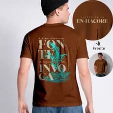 Camiseta Gospel Masculina Algodão Cruz Igreja Evangelica Versículo Vida Salmo Confortável Estampada