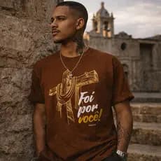 Camisa Ágape Amor Incondicional Estilo Casual Gola Redonda Manga Curta Confortável Macio Estilosa