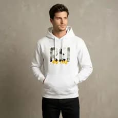 Moletom Canguru Masculino Cristão Estampa Coroa Rei Jesus Blusa De Frio Casaco Flanelado Com Capuz