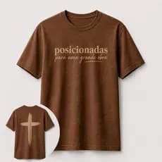 Camiseta Cristã Básica 100% Algodão Fio 30.1 Estampa DTF Fé Posicionadas Jesus Casual Confortável