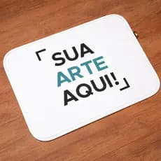 Tapete Personalizado 60x40 - Logomarca -  Empresa - Logo - Aniversario - Borracha - Tecido - Capacho