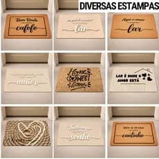 Tapete para Porta de Casa Antiderrapante Coleção Especial Sisal Envio Rápido