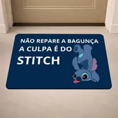 Tapete Stitch Bem Vindo para Porta de Entrada de Casa Culpa do Stitch