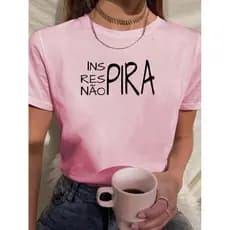 Camiseta Camisa Básica 100% Algodão Frases Que Inspiram Unissex Lançamento Envio Imediato