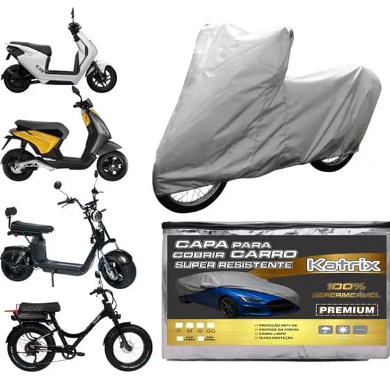 Lona Scooter Elétrica - Capa Moto Impermeável ANTI CHUVA ANTI SOL