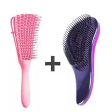 Kit Escova Mágica + Escova Polvo para Definir e Desembaraçar cabelos