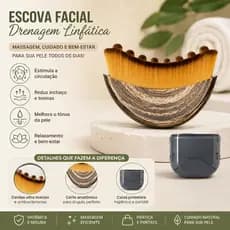 Escova Facial Drenagem Linfática Massageador Anti Inchaço Lifting Skincare Rosto Pele Gua Sha Glow