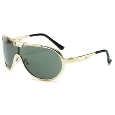 Novos Óculos de Sol Masculinos Estilo Piloto com Ponte Dupla de Metal, Óculos de Sol Femininos de Peça Única com Lentes