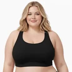 Top de Academia Tamanho Grande Plus size Top Nadador Feminino Caminhada Atividade Fisica