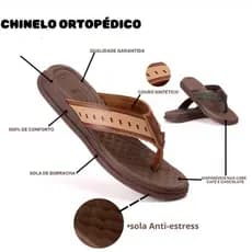Chinelo Masculino Confortável Ortopédico Antiderrapante Leve Dia a Dia