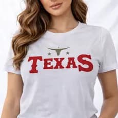T-Shirt Croped  Feminina Texas Estampas Variadas Tendência Lançamento