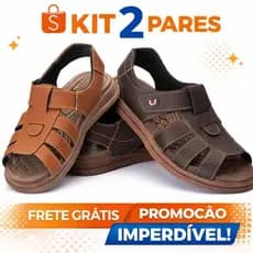 Kit 2 Sandália Masculina Confortável Ortopédica Leve Dia a Dia Promoção
