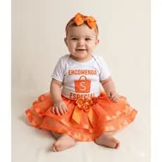 Body Bebe Temático Mêsversario  da Shopee -  Encomenda especial Suedine 100% algodão