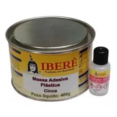 Massa Plástica Ibere Com Catalisador 400g Cinza