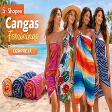 Canga Linda em Viscose Estampada Moderna para Saída De Praia Piscina Moda Verão