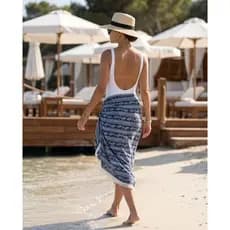 CANGA PAREO SAIDA DE PRAIA TROPICAL 100% VISCOSE