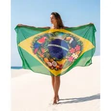 BANDEIRA BRASIL CANGA PRAIA BRASIL 1M POR 1.45M