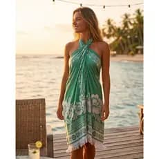 CANGA PAREO SAIDA DE PRAIA TROPICAL 100% VISCOSE