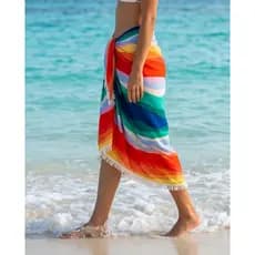 CANGA PAREO SAIDA DE PRAIA TROPICAL 100% VISCOSE