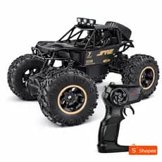Carrinho Controle Remoto Crawler Monster Recarregável | Off-Road 4x4 | Brinquedo Radical Infantil