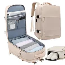 Mochila Viagem Executiva Grande Notebook com ou sem Compartimento para Sapatos MM